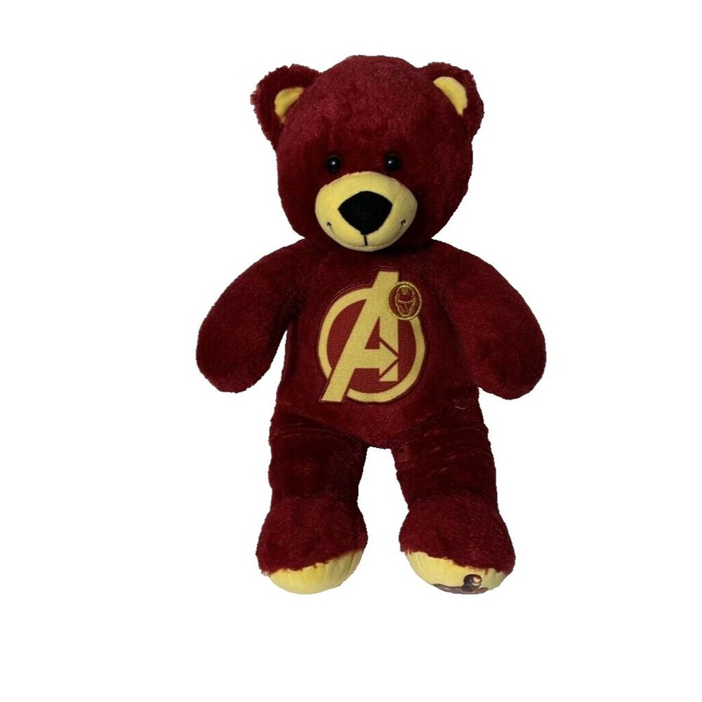 2018 Build A Bear BABW Marvel Avengers Iron Man Teddy Plush 16" Red Iron Man